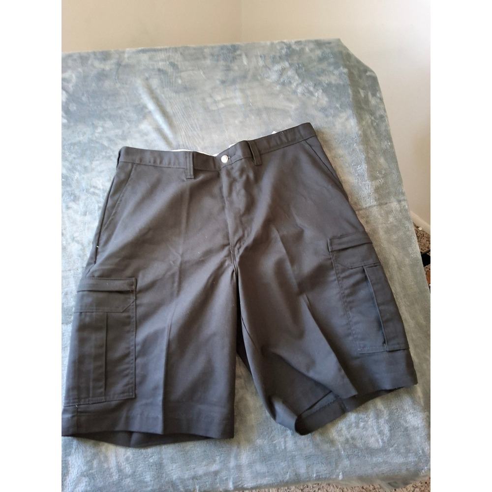Dickies Mens Black Cargo Shorts LR5420BK Twill Workwear Size 38/11 NWT‎